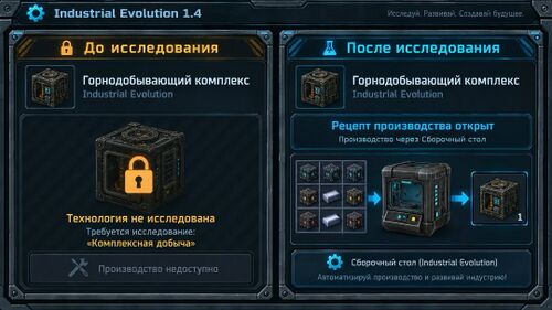 схема доступности крафта